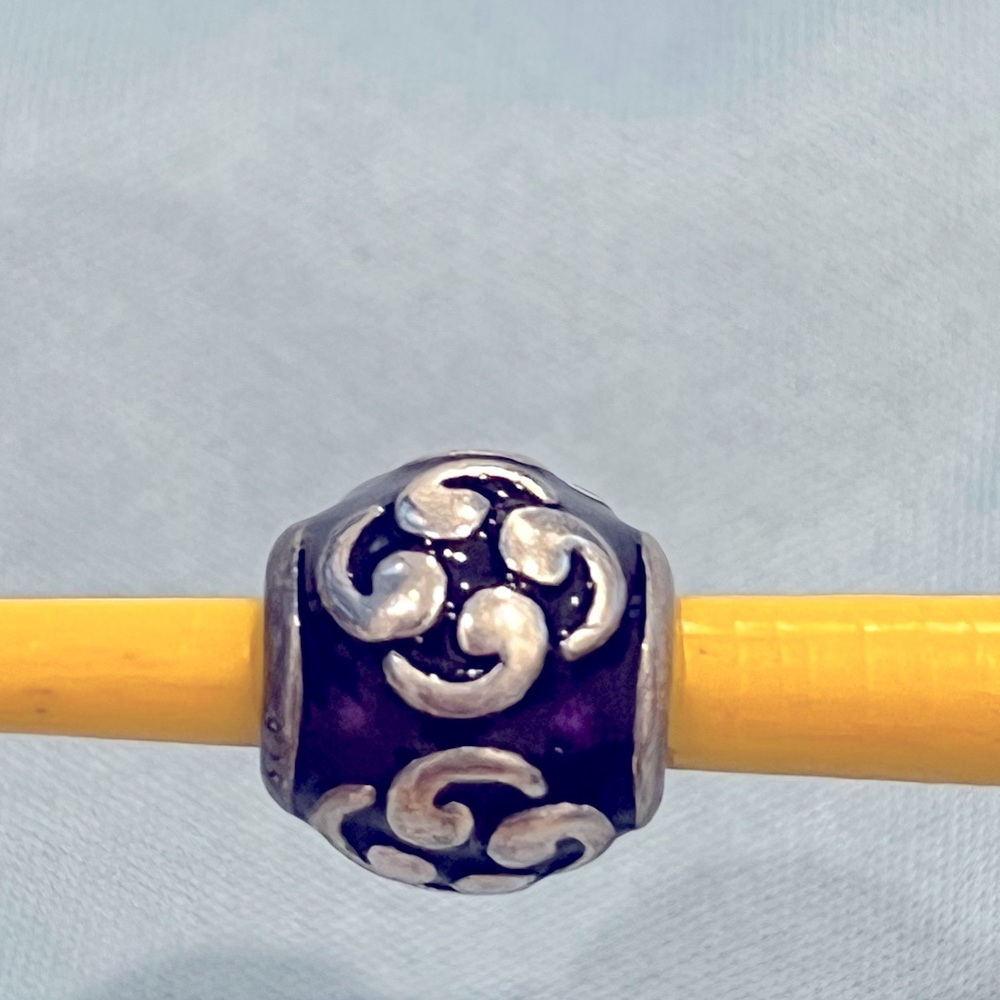 Pandora Zen purple enamel charm